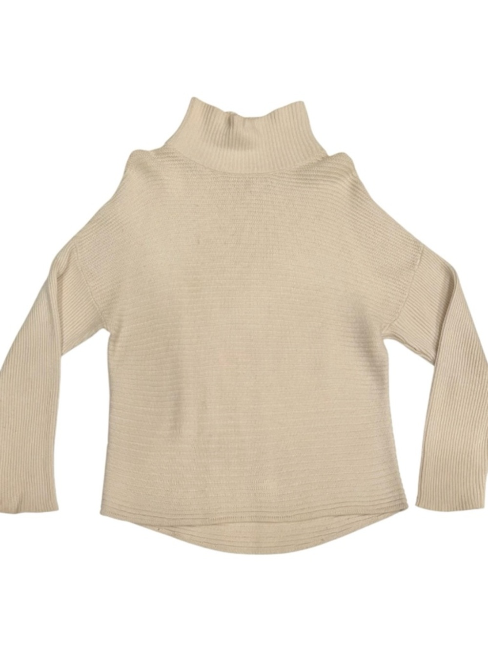 Helmut Lang Ivory Wool Blend Turtleneck Sweater Women’s S Minimalist